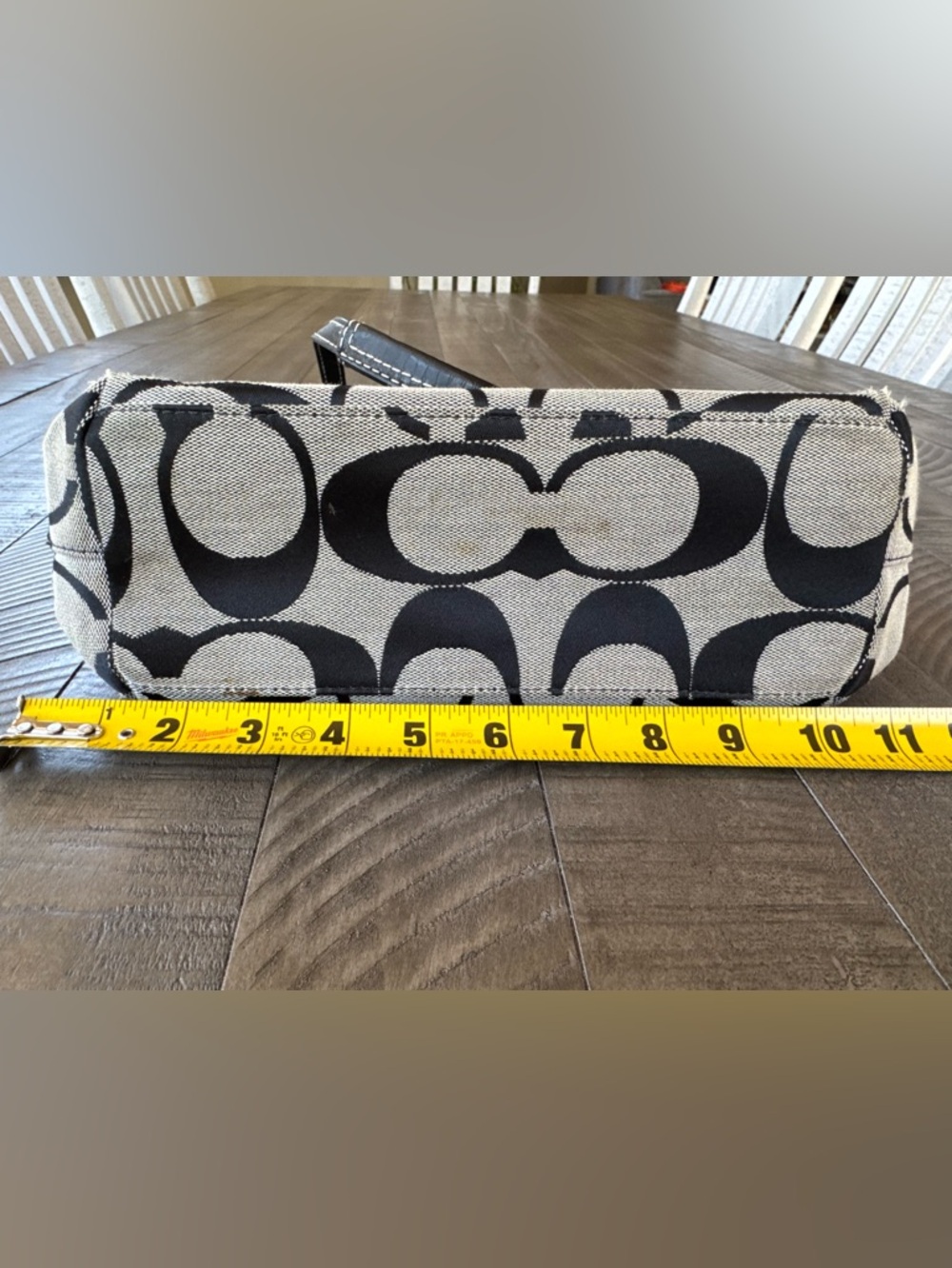 Coach Signature Monogram Shoulder Tote Bag E1020-F15112 - Picture 11 of 13